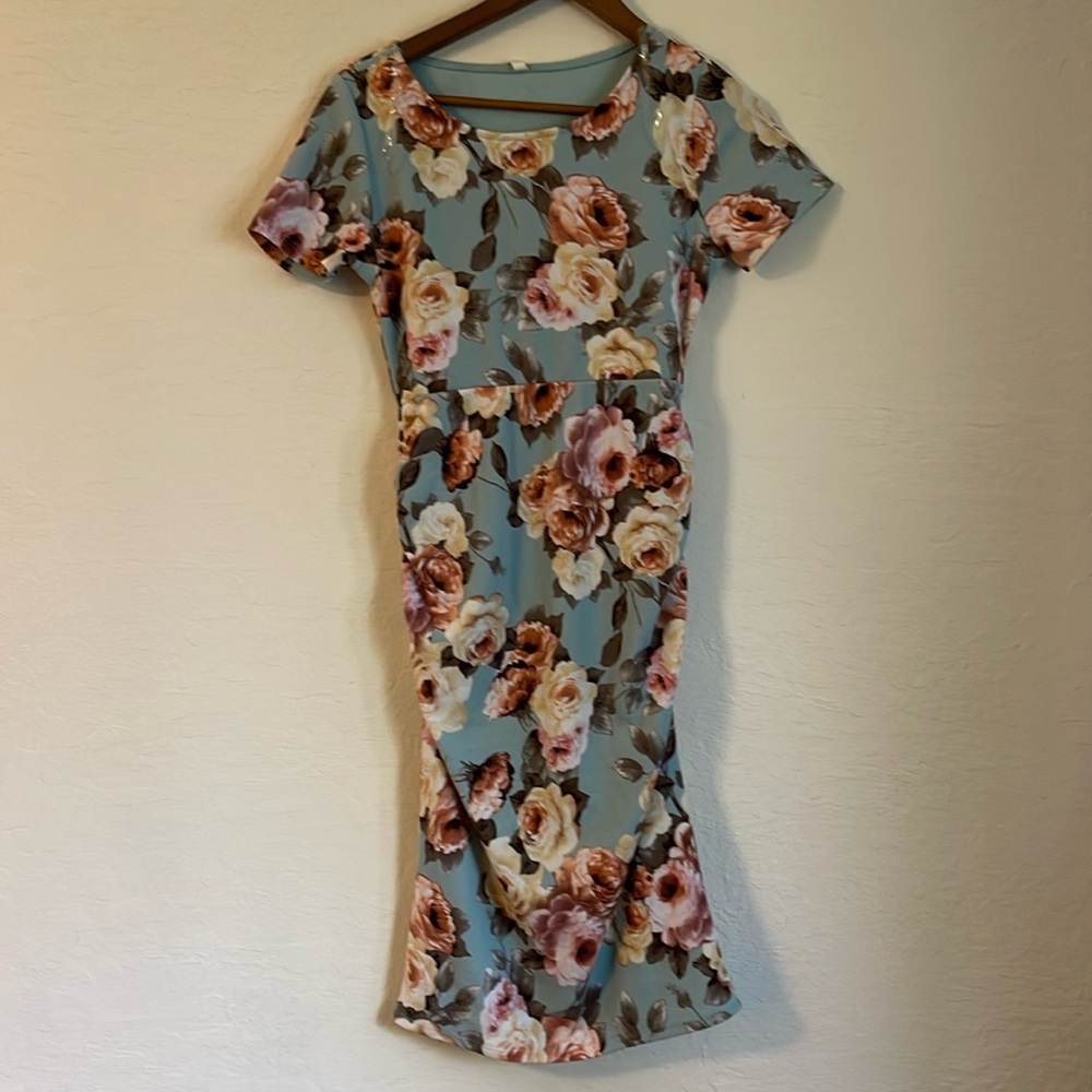 Mid length maternity dress